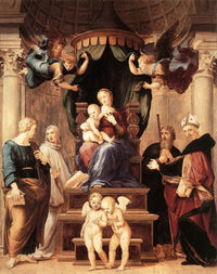 Madonna of the Baldacchino by Raphael — hand-painted cultural oil painting reproduction on canvas