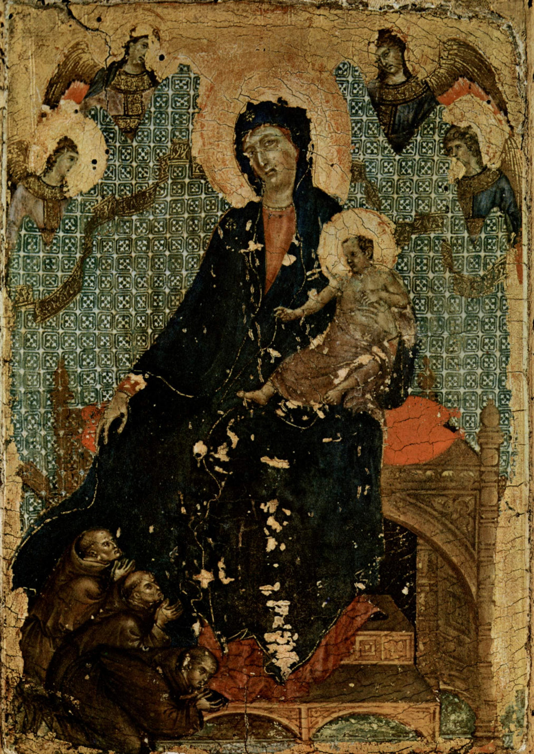 Madonna of the Franciscans by Duccio — hand-painted cultural oil painting reproduction on canvas