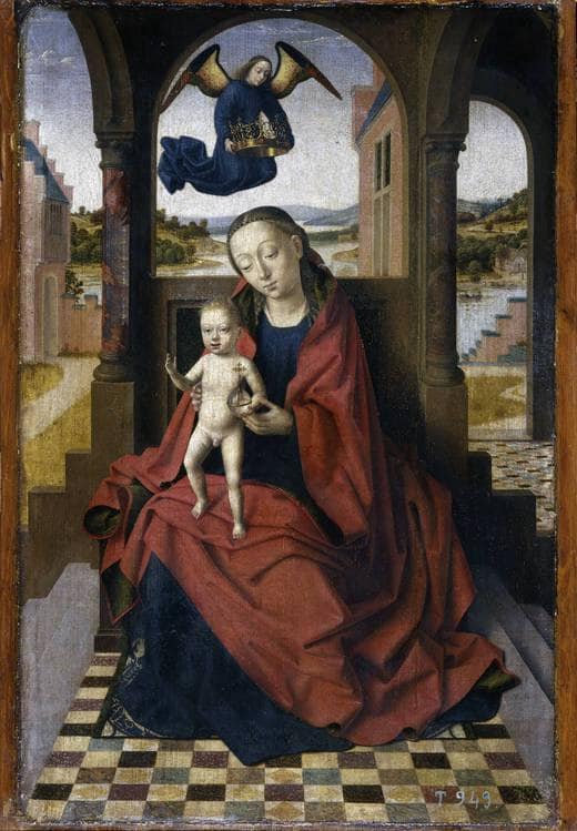 Madonna with the Child by Petrus Christus — hand-painted cultural oil painting reproduction on canvas