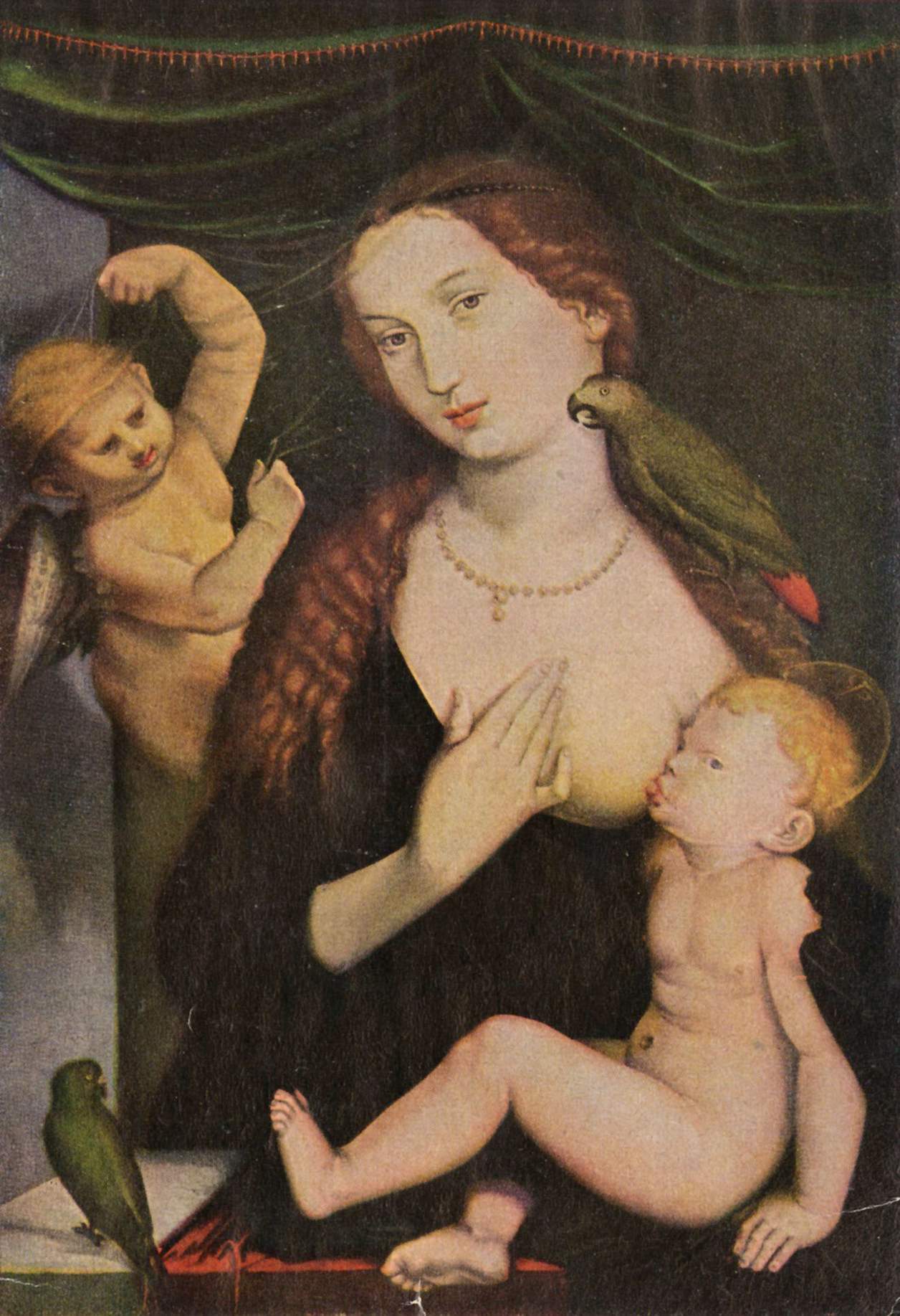 Madonna with the Parrots - Hans Baldung