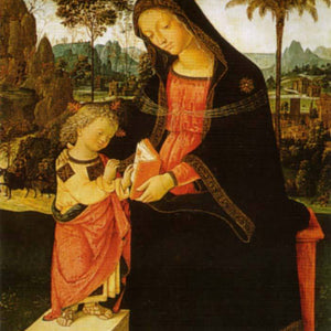 Madonna with Writing Child