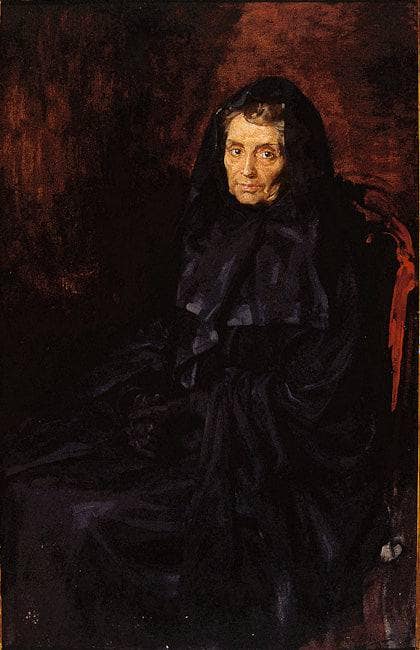 Madre by José Garnelo — hand-painted portrait oil painting reproduction on canvas