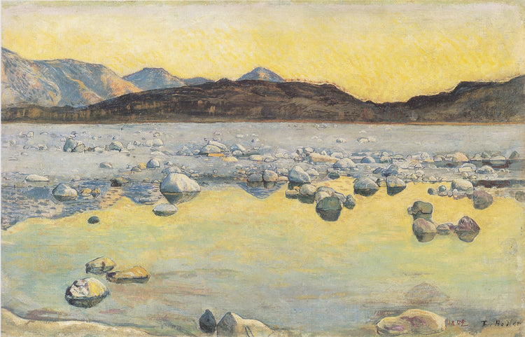 Maggia Delta before sunrise - Ferdinand Hodler