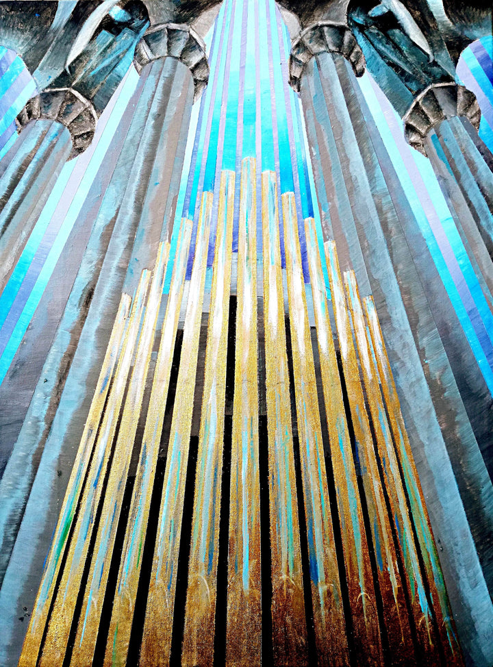 Magnificent by Giovanni Guida — hand-painted abstract oil painting reproduction on canvas