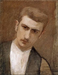 Self-portrait by Magnus Enckell — hand-painted portrait oil painting reproduction on canvas