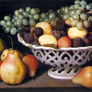 Maiolica Basket of Fruit