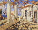 Maison À Capri by Konstantin Gorbatov — hand-painted landscape oil painting reproduction on canvas
