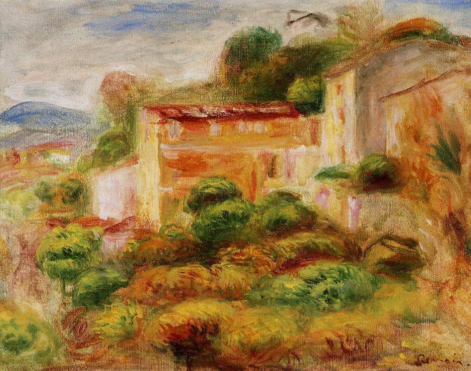 Maison de la Poste by Pierre-Auguste Renoir — hand-painted landscape oil painting reproduction on canvas
