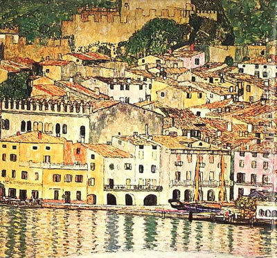 Malcesine on Lake Garda in modern living room