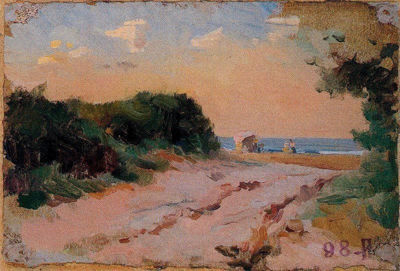 Malvarossa, Valencia by Joaquín Sorolla — hand-painted landscape oil painting reproduction on canvas