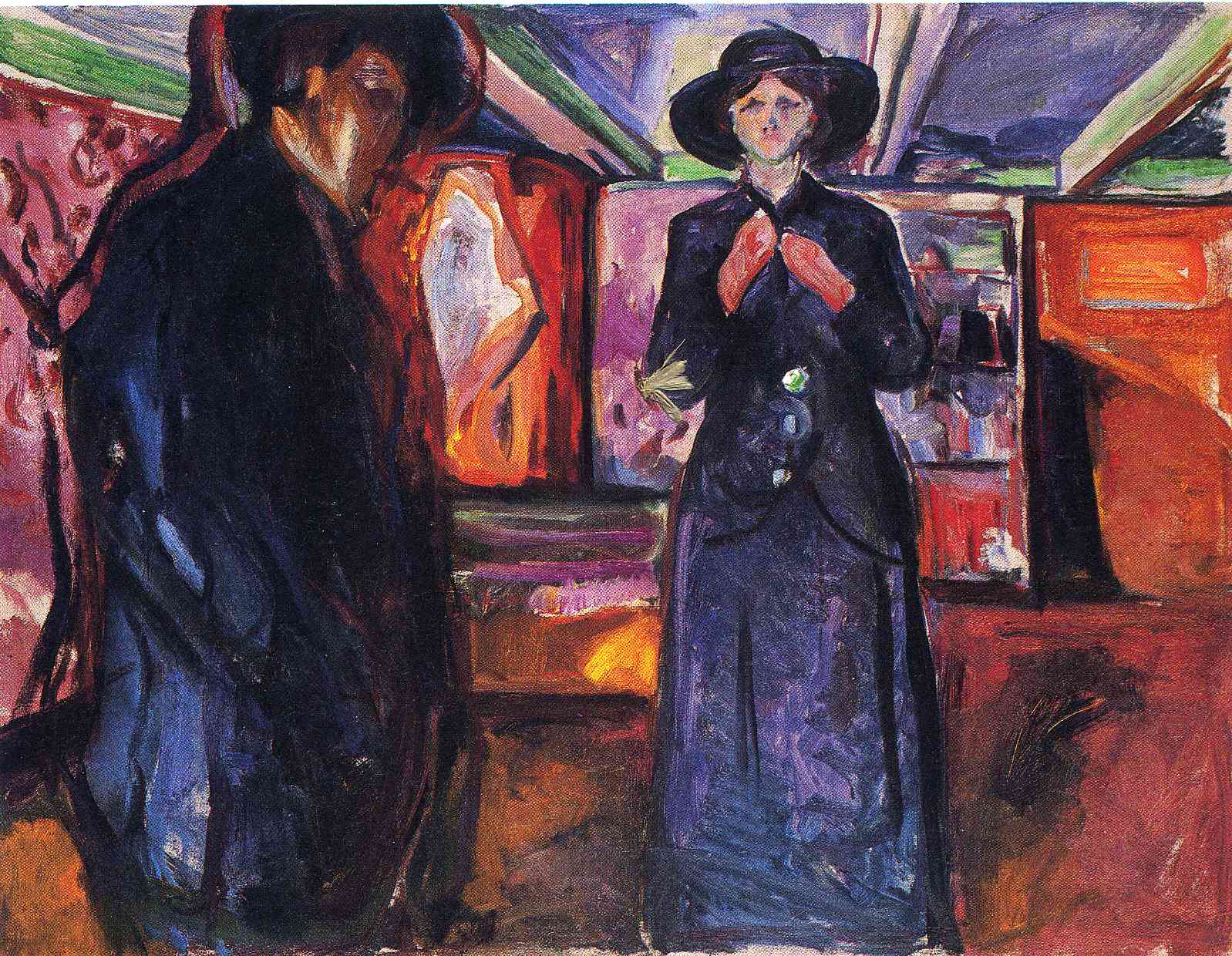 Man and Woman II - Edvard Munch