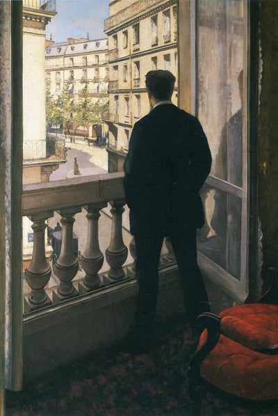 Man at the Window in master bedroom