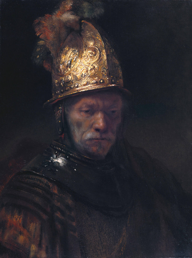 Man in a Golden Helmet on gallery wrap