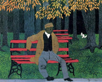 Man On A Bench by Horace Pippin — hand-painted botanical oil painting reproduction on canvas