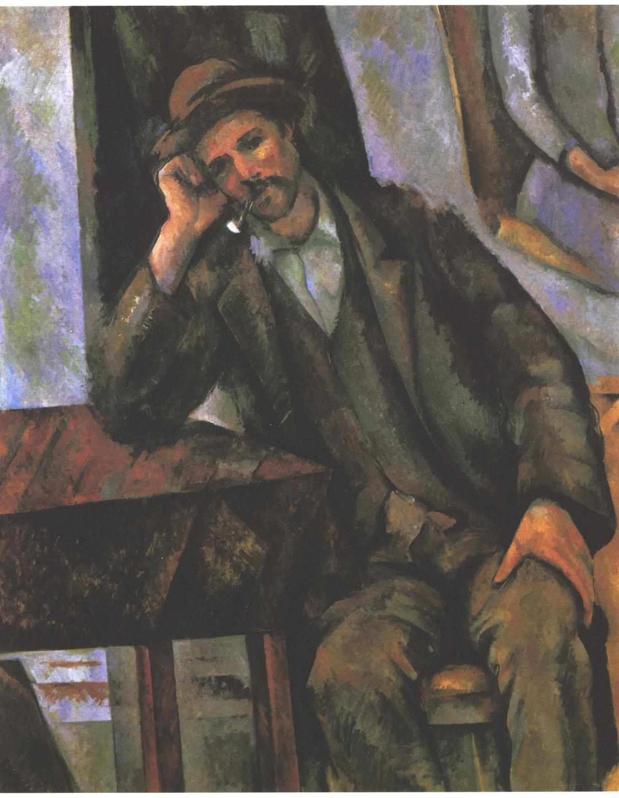 Man Smoking a Pipe - Paul Cezanne