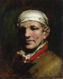Man with Bandana by William Merritt Chase — hand-painted portrait oil painting reproduction on canvas