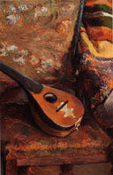 Mandolin on a chair by Paul Gauguin — hand-painted eco oil painting reproduction on canvas