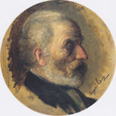 Männerkopf by Albin Egger-Lienz — hand-painted portrait oil painting reproduction on canvas