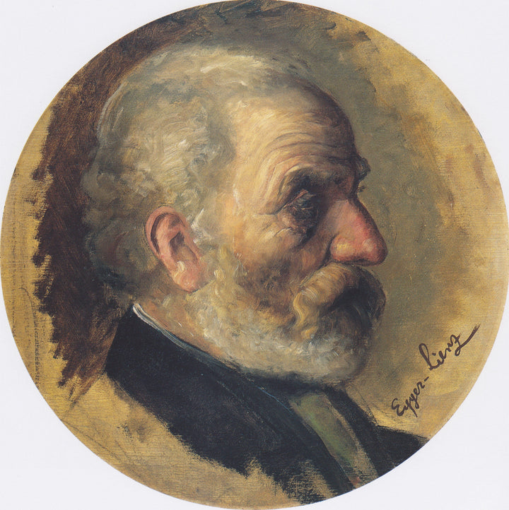 Männerkopf by Albin Egger-Lienz — hand-painted portrait oil painting reproduction on canvas