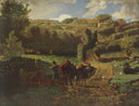 Manor farm Cousin in Greville by Jean-Francois Millet — hand-painted animal oil painting reproduction on canvas