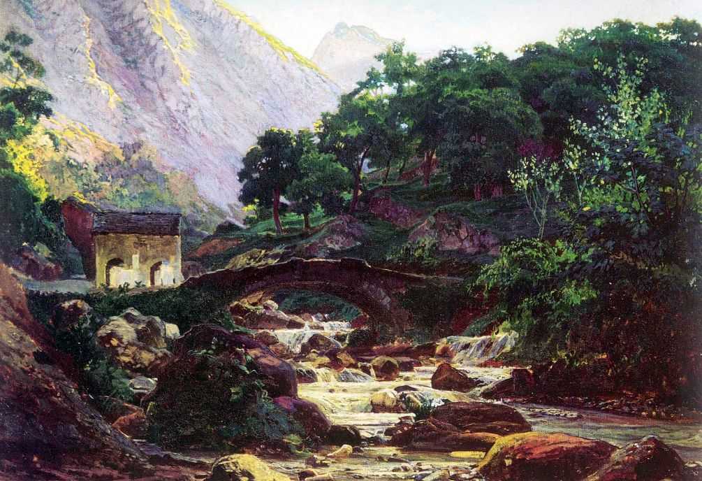 Marble Saw in Carrara by Nikolai Ge — hand-painted botanical oil painting reproduction on canvas