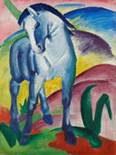 Blue Horse I by Franz Marc — hand-painted abstract oil painting reproduction on canvas