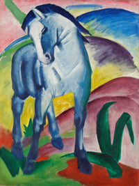 Blue Horse I by Franz Marc — hand-painted abstract oil painting reproduction on canvas