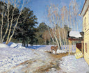 March by Isaac Levitan — winter oil painting wall art, Realism