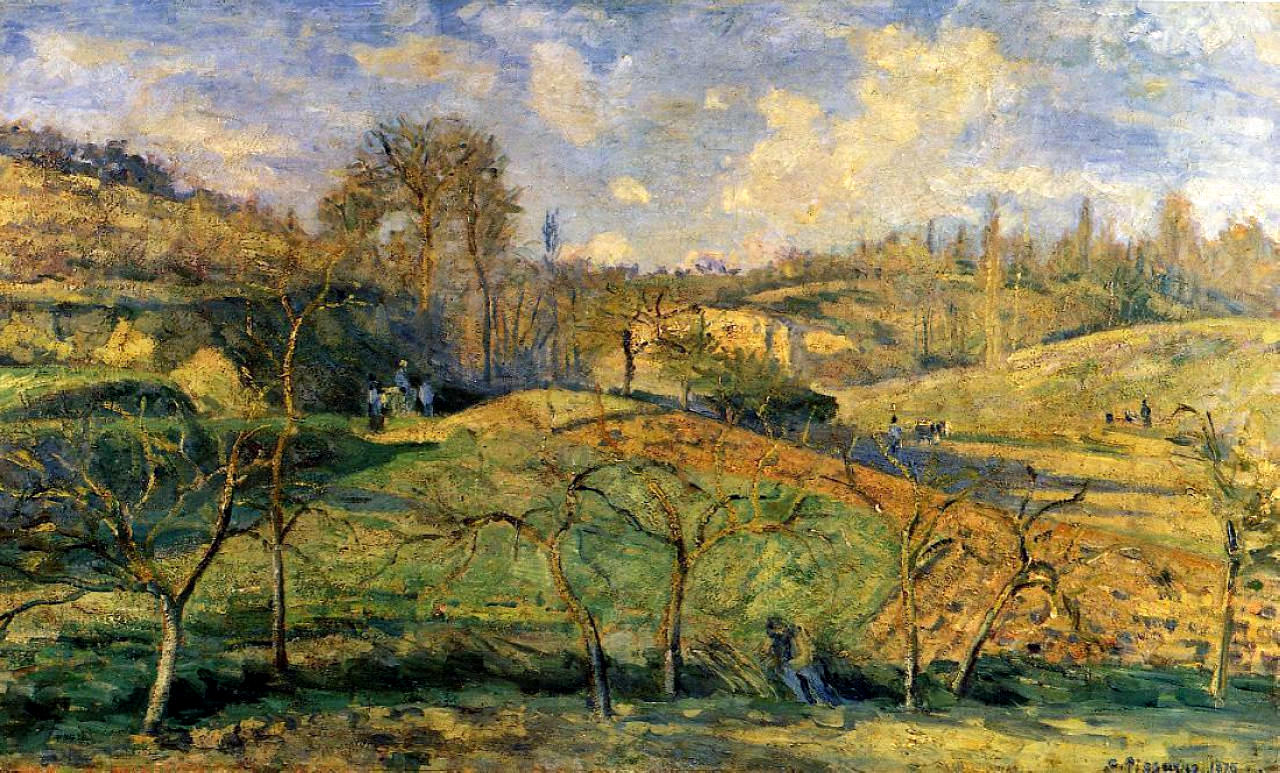 March Sun, Pontoise - Camille Pissarro