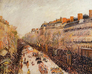 Mardi Gras on the Boulevards - Camille Pissarro