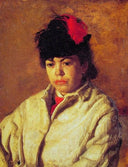 Margaret in Skating Costume by Thomas Eakins — male oil painting wall art, Realism
