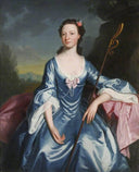 Margaret Messenger (b.1737), Mrs Walter Strickland by George Romney — hand-painted portrait oil painting reproduction on canvas