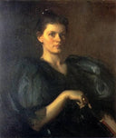 Margaret White Richardson by Frank W. Benson — hand-painted portrait oil painting reproduction on canvas