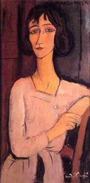 Margarita seated by Amedeo Modigliani, male oil painting wall art, Expressionism