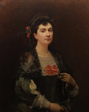 Maria Hahn by Raimundo de Madrazo — hand-painted portrait oil painting reproduction on canvas