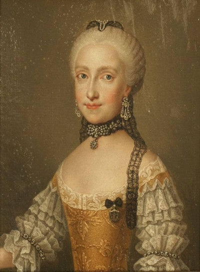 Portrait of Maria Luisa of Spain, Wife of Holy Roman Emperor Leopold II by Jean-Étienne Liotard — oil painting reproduction