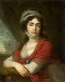 Maria Norova by Vladimir Borovikovsky — male oil painting wall art, Rococo