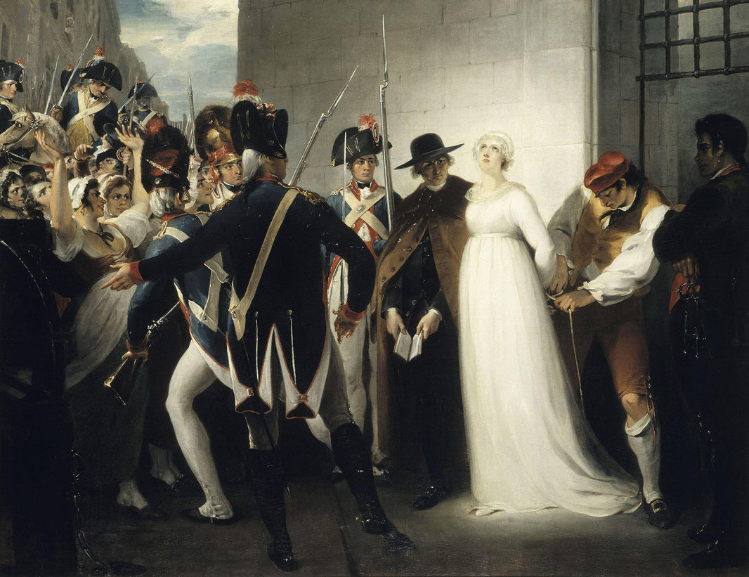 Marie Antoinette being taken to her Execution, October 16, 1793 by William Hamilton — hand-painted portrait oil painting reproduction on canvas