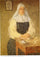 Marie Poussepin Seated at a Table in dining room