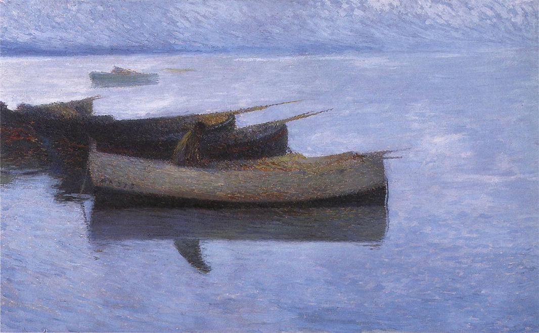 Marine Grey Weather by Henri Martin — hand-painted landscape oil painting reproduction on canvas