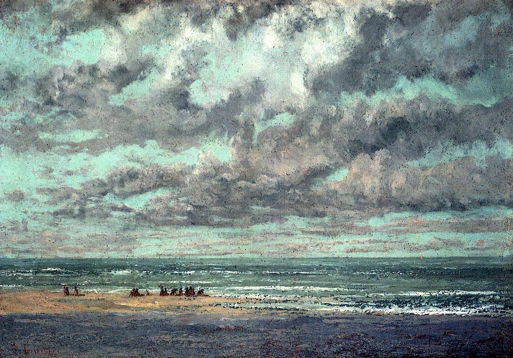 Marine Les Equilleurs - Gustave Courbet