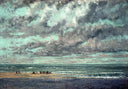 Marine Les Equilleurs by Gustave Courbet — seascapes oil painting wall art, Realism