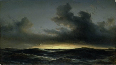 Marine Solitude by Anton Melbye — oil painting reproduction