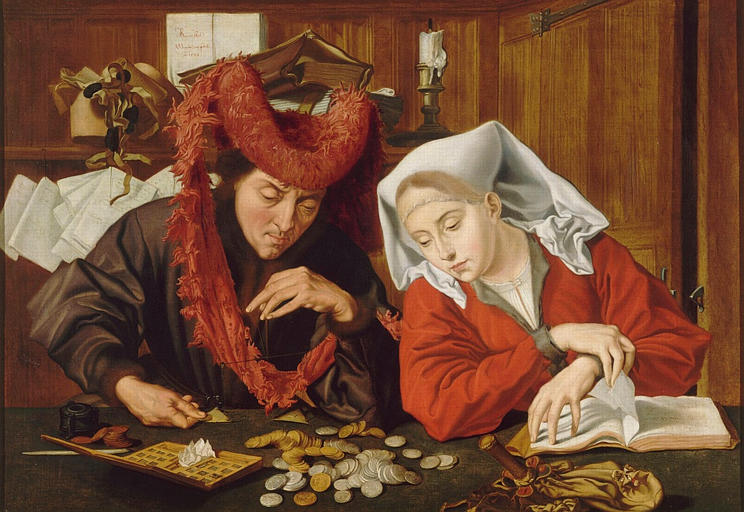 The moneychanger and his wife - Marinus van Reymerswaele