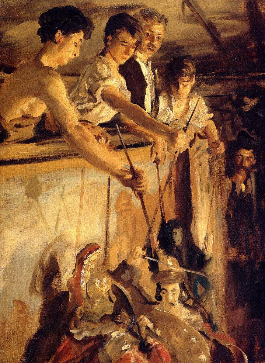 Marionettes by John Singer Sargent — hand-painted portrait oil painting reproduction on canvas