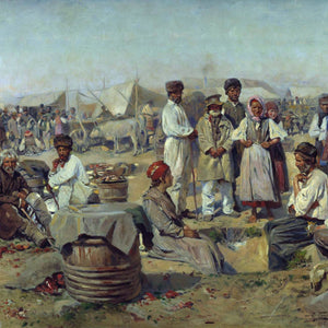 Market fair in Poltava by Vladimir Makovsky — Oil Painting Reproduction