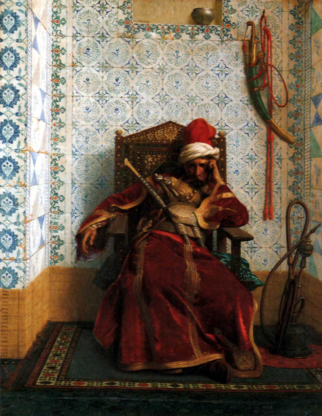 Markos Botsaris by Jean-Leon Gerome — hand-painted cultural oil painting reproduction on canvas