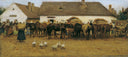Markt in Szolnok by August von Pettenkofen, group oil painting wall art, Realism