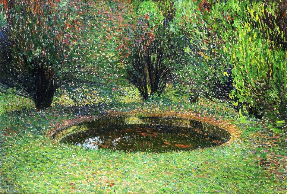 Marquayrol, Basin with Thujas - Henri Martin