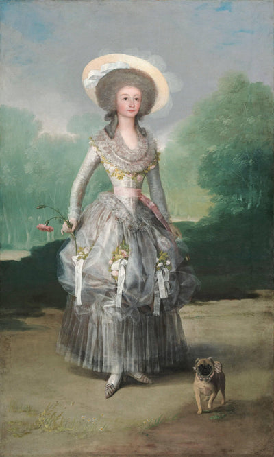 Marquesa Mariana de Pontejos in modern living room